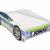 ACMA Kinderbett Auto-Bett Polizei mit Rausfallschutz, Lattenrost und Matratze (Polizei 1, 160x80 cm + Name) - 3