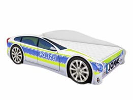 acma kinderbett auto bett polizei mit rausfallschutz lattenrost und matratze pol 262x197 - Kinderbett Auto komplett