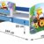 ACMA Kinderbett Jugendbett mit Einer Schublade und Matratze Blau mit Rausfallschutz Lattenrost II 140x70 160x80 180x80 (05 Rote Auto, 140x70) - 4
