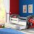 ACMA Kinderbett Jugendbett mit Einer Schublade und Matratze Weiß II 140 160 180 40 Design (180x80 cm + Bettkasten, 04 Rote Auto) - 2