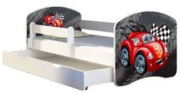 acma kinderbett jugendbett mit einer schublade und matratze weiss ii 140 160 180 262x136 - Kinderbett Auto