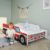 Autobett 70x140 cm Spielbett Kinderbett mit Rausfallschutz und Lattenrost 140 x 70 Feuerwehr Auto Bett Kinder Wagen - 2