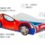 Autobett Kinderbett Jugendbett 70x140 | 80x160 mit Rausfallschutz Matratze optional | Kinder Spielbett Rennfahrer - 6