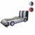 Bett HWC-E14, Auto Junge Kinderbett Jugendbett, Lattenrost Kunstleder Holz 190x100cm - schwarz-Silber - 7