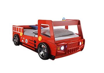 möbelando Bett Kinderbett Jugendbett Auto Kinder Jugend Autobett Spark I Rot - 2