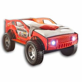 stella trading jeep autobett mit led beleuchtung 90 x 200 cm aufregendes hohes s 262x262 - Kinderbett Auto